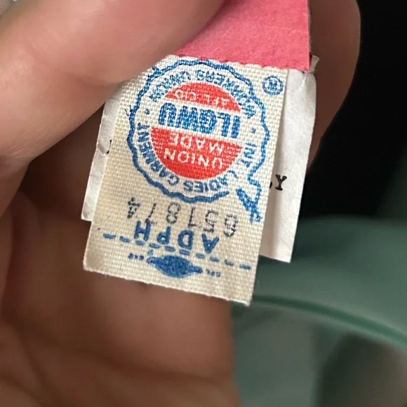 SOLDSOLDSOLD Vintage 60s/70s aqua lace dress - Picture 9 of 11